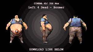 Cinema 4D 3DS Max | Left 4 Dead Boomer Model Download - YouTube