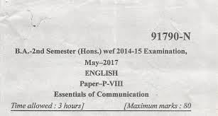 Ba Eng Hons 2nd Sem May 2017 Mdu Download Papers Onlinestudy Guru