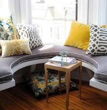 Bear in mind that few houses have anything that's perfectly square (or round!) and that's why you will need to carefully measure to make sure your curved bay window seat fits properly. Bay Window Seat In Small Semicircle Design Window Seat Home Decor Bay Window Seat