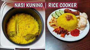 Bumbu nasi kuning hanya menggunakan bahan bahan rempah sederhana dan alami yakni : Resep Nasi Kuning Rice Cooker Youtube
