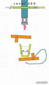 The game that's challenging you to fill a glass by solving and drawing the catchy puzzles becomes increasingly difficult as you pass into further stages. Happy Glass Level 269 Solution Level Hacks