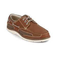 Mens Dockers Lakeport Boat Shoe Size 12 M Dark Tan Leather