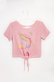 女裝莫代爾涼感綁帶t shirt 設計上衣 設計tee 綁帶上衣 海底生物發光透抽 粉紅色 omhandmade 女裝上衣 pinkoi women s top tops fashion