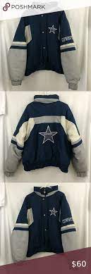 Dallas Cowboys Men S Vintage Nfl Game Day Jacket L Cowboys Men Jackets Vintage Men