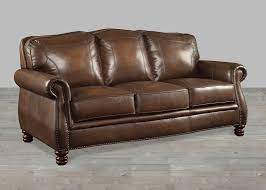 If your kids are jumping on the cushions or spilling juice on the upholstery, expect your couch to last on the lower end of this range. Brown Leather Sofa Rolled Arm