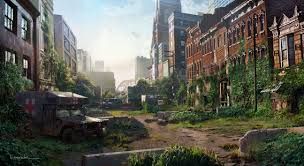 I Have A Mansion In The Post Apocalyptic World Chicken The Apocalyptic Art Of The Last Of Us Update Paisaje De Fantasia Mundo Post Apocaliptico Ciudades Abandonadas