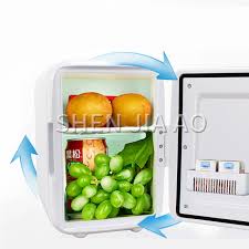 The mini fridge small enough to fit in cars, offices or bedrooms, and it can even be plugged into your wall or cigarette lighter. Portable Refrigerator Mini Fridge Compact Small Fridge Quiet Desktop Fridge Cooler And Warm Office Bedroom Vehicle 22l A A Double Door Kitchen Home Appliances Home Kitchen