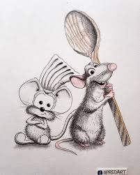 My Mouse Rikiki Wants To Be A Part Of The Real World Funny Art Prints Mouse Drawing Funny Drawings