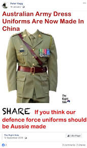 Wikimedia commons has media related to military uniforms of australia. Hmm A Palmer United Candidate Who Worked In The Chinese Garment Industry Doesn T Want Australia S Military Uniforms Made In China