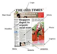 A2 Media Coursework Lana Anscomb Layout Features Of A Newspaper School Newspaper Newspaper Layout Graphic Design Newspaper