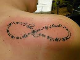 Mother Daughter I Love You To The Moon And Back Infinity Tattoo Mother Tattoos Infinity Tattoos To The Moon And Back Tattoo