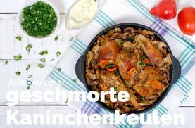 Rezept Geschmorte Kaninchenkeulen Kaninchenkeulen Rezepte Fleisch Gerichte