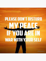 Please Don T Disturb My Peace If You Are In War With Your Self Throw Pillow By Sukhendu12 Feelings Quotes Do Not Disturb Quotes Disturbed Quotes