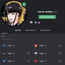 This is a personal project developed by me, christian reichart. Profile Interface Discord