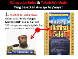 Menurut nur hidayat muhammad dalam bukunya benteng. Buku Wahabi Ini Katakan Madzhab Asy Ari Adalah Firqah Sesat