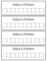 Cube Pattern Cards Kindergarten Math Patterns Math Patterns Preschool Patterns