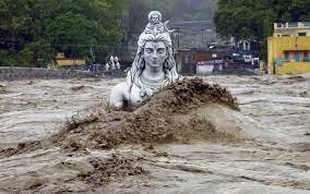 This temple complex encloses the murudeshwara shrine which houses the ancient murudeshwara or. A Statue Of Shiva Is Almost Submerged By The Waters Of The Ganges In Rishikesh In The Northern Indian State Of Uttarakh Shiva The Destroyer Shiva Monsoon Rain