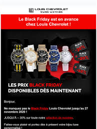 Black friday is finally upon us, and this year's beauty deals are set to be bigger than ever. Louis Chevrolet Td Convert Surprise Le Black Friday Prolonge Louis Chevrolet Swiss Watches Milled