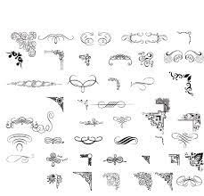 Upload your first copyrighted design. Corner Floral Borders Pattern Vector Set Free Download