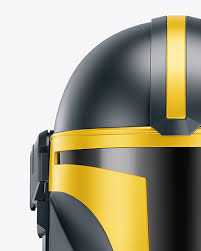 Download Mandalorian Helmet Mockup In Apparel Mockups On Yellow Images Object Mockups