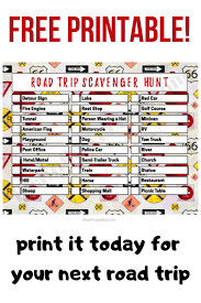Once again i asked the amazing illustrator juliann law to whip up this fabulous road trip scavenger hunt printable for kids to mark off as we travel. Free Printable Road Trip Scavenger Hunt Game