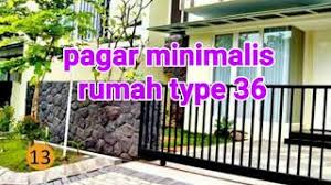 Anda juga bisa membuat rumah anda menjadi lebih berkarakter dengan penggunaan pagar rumah minimalis modern agar. Pagar Minimalis Rumah Type 36 Youtube
