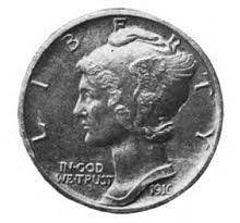 Roosevelt on its obverse (or heads) side. Mercury Dime Wikipedia