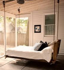 This diy hanging bed project is perfect for a back porch or summer home. 51 Relaxing Outdoor Hanging Beds For Your Home Digsdigs