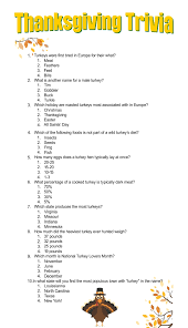 Many were content with the life they lived and items they had, while others were attempting to construct boats to. 5 Best Free Printable Thanksgiving Trivia Printablee Com