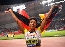 The age of olympics gold medalist malaika mihambo is just 27 years old now. I Luv Athletics Malaika Mihambo Mali Mihambo Landed Facebook