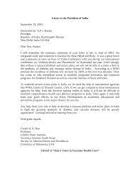 As a letter to the president is a formal document, so it's best to use a standard business letter format. Pdf Letter To The President Of India