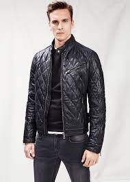 Quilted Leather Jacket Man Mango Man United Kingdom Leather Jacket Leather Jacket Men Mens Jackets Casual