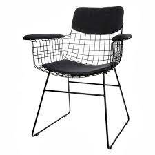 products details textiel comfort kit zwart voor metalen draadstoel armleuningen wire chair metal armchair chair