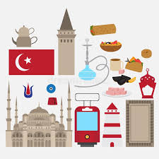 Turquia estambul, eyewitness viajes agencia de viajes y turismo. Elementos Planos Turcos Del Diseno Determinado Senal De Estambul Turquia Simbolos Arquitectura Y Comida Stock De Ilustracion Ilustracion De Correspondencia Ciudad 82077433