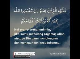 Namun ayat tersebut tidak berlaku pada mereka saja, namun setiap yang punya sifat yang sama oleh karenanya dalam surat al fatihah sudah disebutkan bahwa kita meminta pada allah hidayah silakan follow status kami via twitter @rumayshocom, fb muhammad abduh tuasikal dan fb. Reflection Surah Muhammad Ayat 7 Youtube