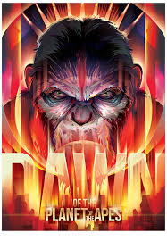 Dawn Of The Planet Of The Apes 2014 Movie Poster Dawn Of The Planet Of The Apes Tribute 100 Vector By Orlando Arocena 2014 Via Behance Movie Art Movie Posters Design Geek Art