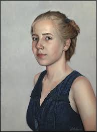 Portrait I did in 2009, #44. Oil