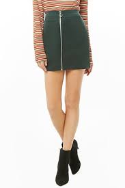 Corduroy Faux Wrap Skirt Forever 21