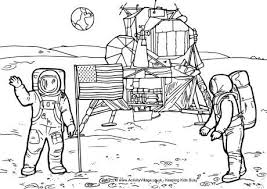Moon Landing Colouring Page Space Coloring Pages Moon Coloring Pages Coloring Pages