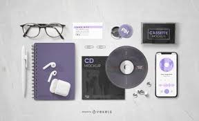 Download Organized Music Elements Composition Mockup Organize Music Mockup Mockup Psd