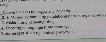 Simply click on the download link below the image to get your free and direct copy. Kilalanin Kung Anong Bahagi Ng Pananalita Ang Kataga Salitang May Salungguhit Piliin Ang Itong Sagot Brainly Ph