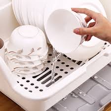 Hot promotions in dish rack with cover on aliexpress if you're still in two minds about dish rack with cover and are thinking about choosing a similar product, aliexpress is a great place to compare prices and sellers. Amazon Com Medium Size Dish Drying Rack And Drain Board With Lid Cover Tomorotec 16 X 12 2 X 10 6 Nursing Bottle Holder Kitchen Plate Cup Dish Drying Rack Tray Cutlery Dish Drainer Kitchen