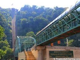 Riding the inclined plane at night gave us a special view of the light of johnstown. World S Steepest Railway For Cars Johnstown Pennsylvania