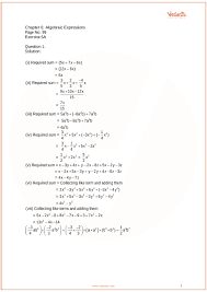 If algebraic expressions are expressed as the product of numbers, variables or expressions, then each of these numbers and multiplication of algebraic expressions. Rs Aggarwal Class 7 Solutions Chapter 6 Algebraic Expressions