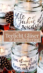 Diy Teelichtglaser Teelichthalter Mit Transparentpapier Bekleben Und Schon Beschriften Handlettering Teel Transparentpapier Teelichthalter Teelichtglaser