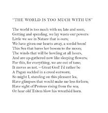 Image Result For The World Is Too Much With Us Poem William Wordsworth Poems Poetry