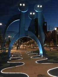 Canary District Light Art Installation Outdoor Landscape Lighting Landscape Lighting
