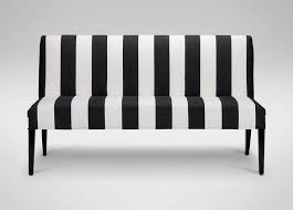 Black And White Bench Black And White Vertical Striped Bench Ethan Allen Furniture Ottoman In Living Room Furniture Collection