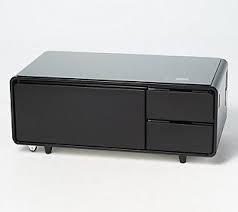 Sobro Smart Coffee Table With Built In Mini Fridge Qvc Com In 2020 Coffee Table Mini Fridge Storage