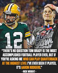 Aaron charles rodgers is originally the american football quarter back professional actually for the green bay packers those belonging to the national football league. Herd W Colin Cowherd On Twitter Who Is The Better Quarterback Rt For Aaron Rodgers Like For Tom Brady
